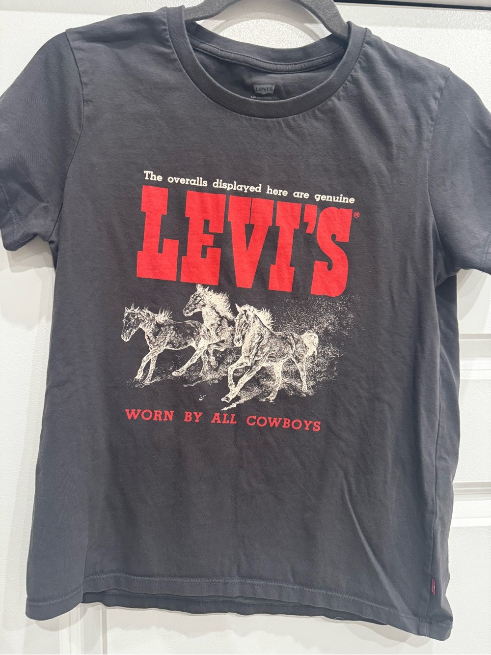 Levi's Black Tee with Red Graphic